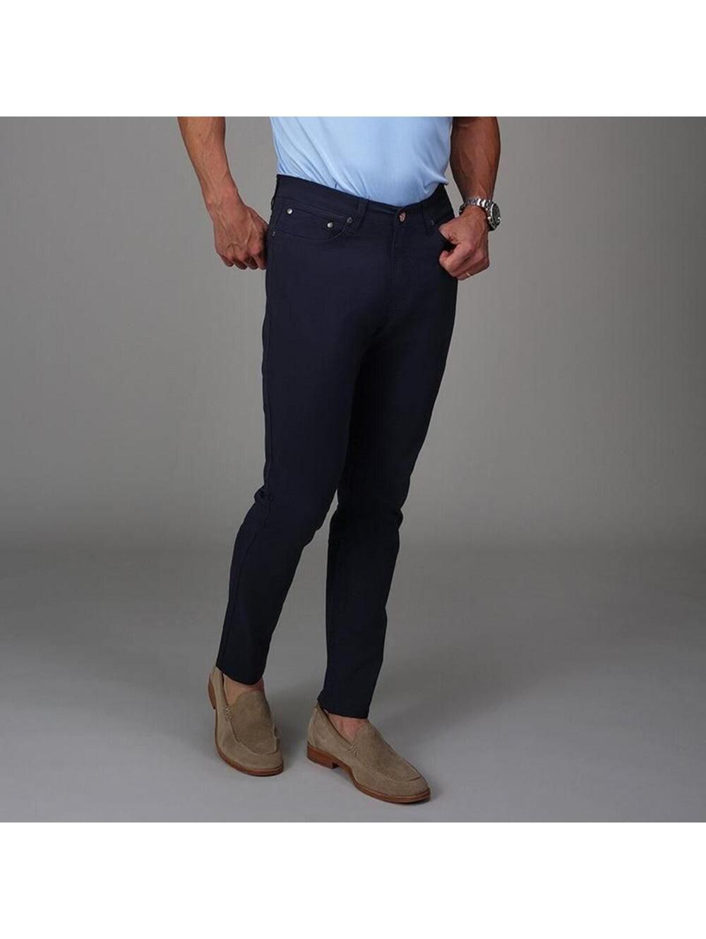 Collars & Co.‎ NWT CEO Chino Five Pocket Cotton Stretch Pants - Size W32/L30 - Picture 3 of 5